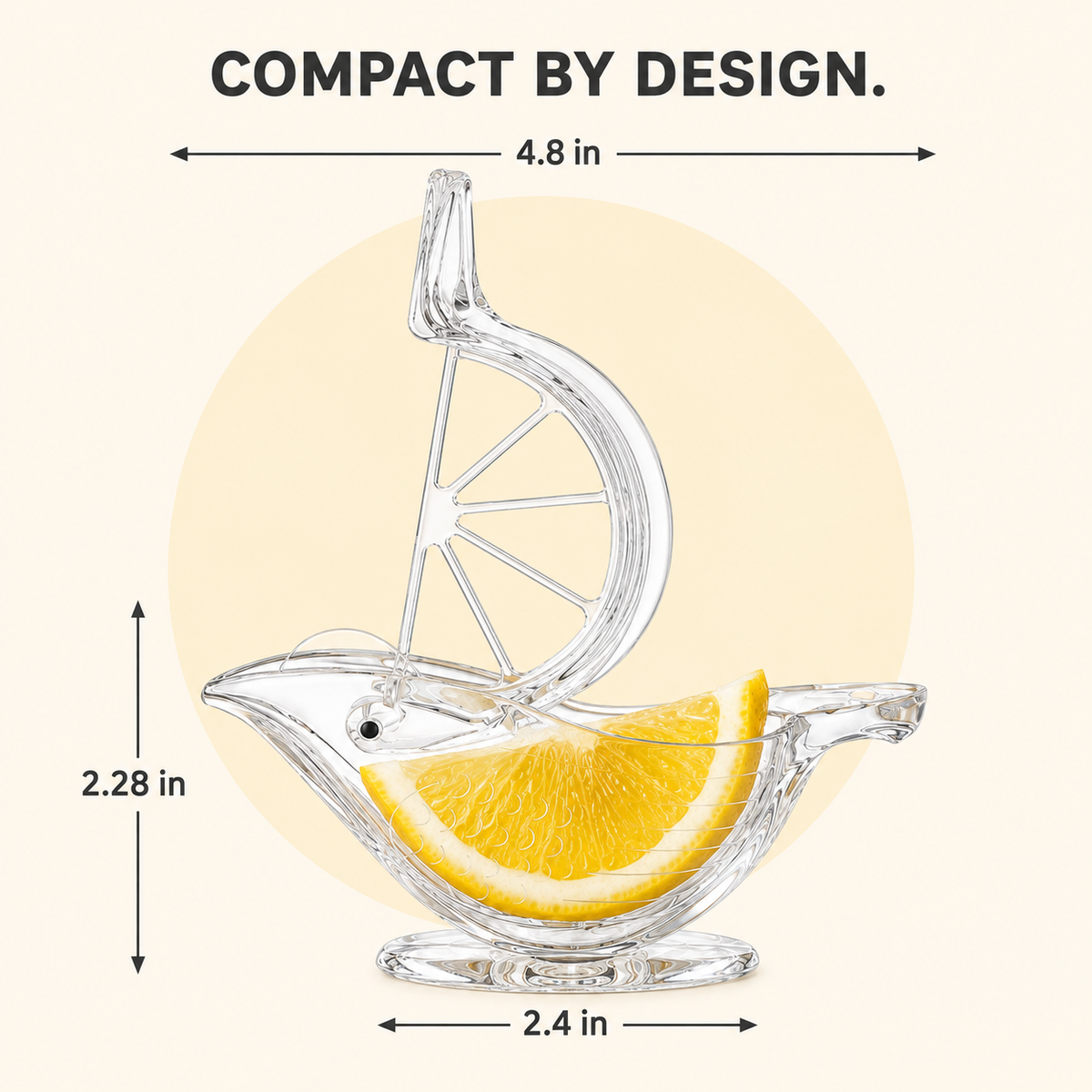 Crystal Sparrow Lemon Squeezer