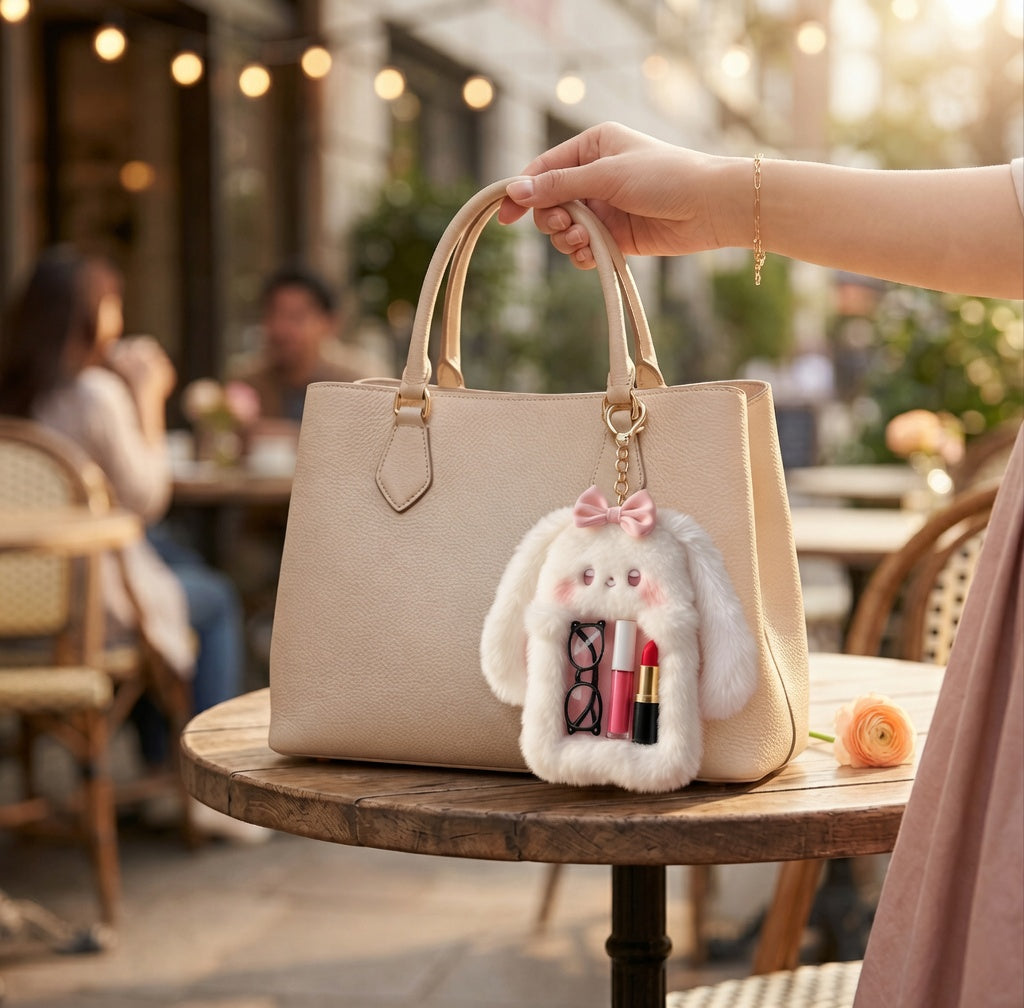 Cute Plush Bunny Mini Storage Pouch ๐ฐ