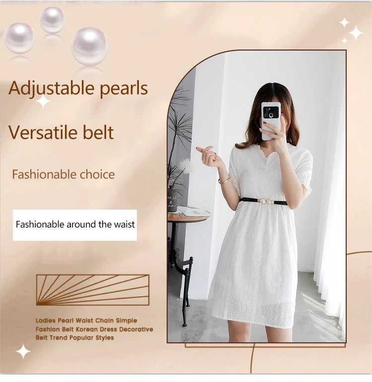 Multifunctional Decorative Strap with Adjustable Pearl ๐