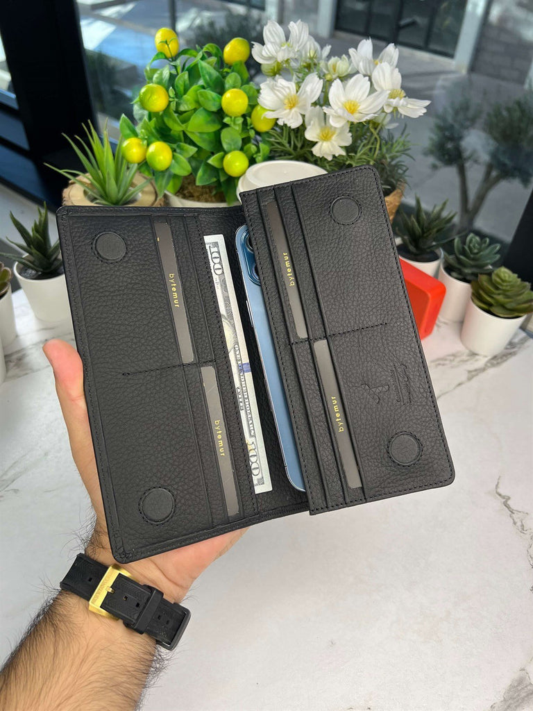 Smart Leather Phone Wallet ๐ผโจ
