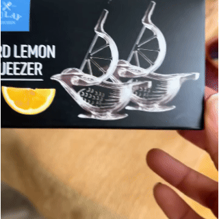 Crystal Sparrow Lemon Squeezer