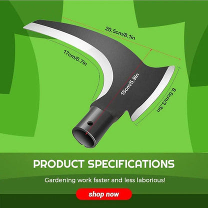 Double-Sided Blade Agricultural Sickle Head