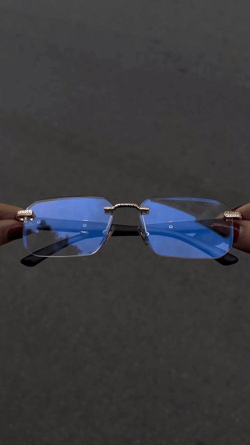 Unisex Rimless UV Shield glasses