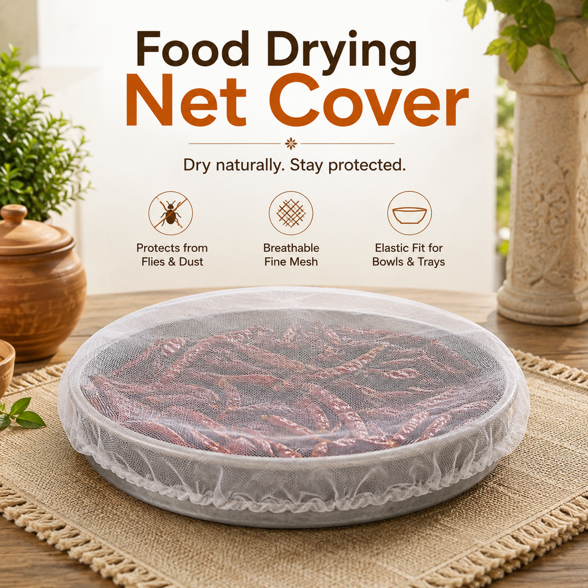 Masala Drying Net Covers