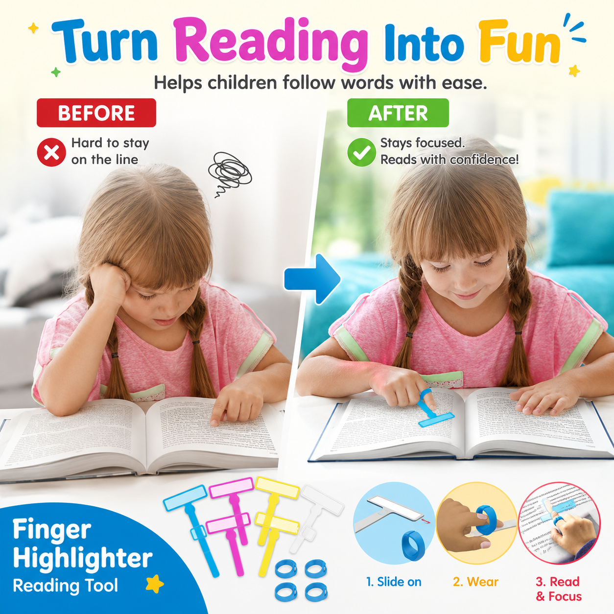 Kids Finger Reading Highlighter 📖✨