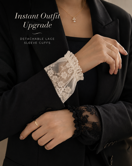 Elegant Detachable Lace Sleeve Cuffs ✨🎀