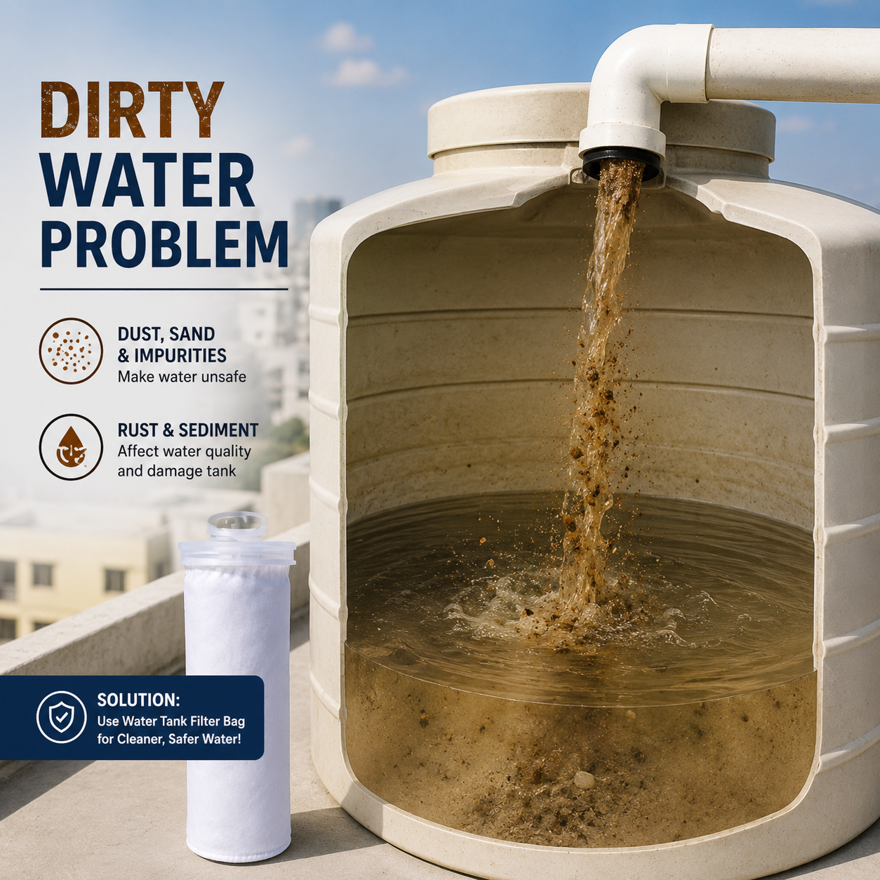 Premium CleanFlow Water Filter Bag