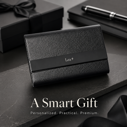 Personalized Magnetic Wallet & Card Holder 🖤