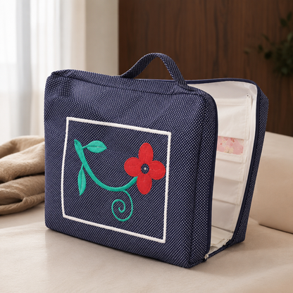 Floral Clothes Storage Organizer