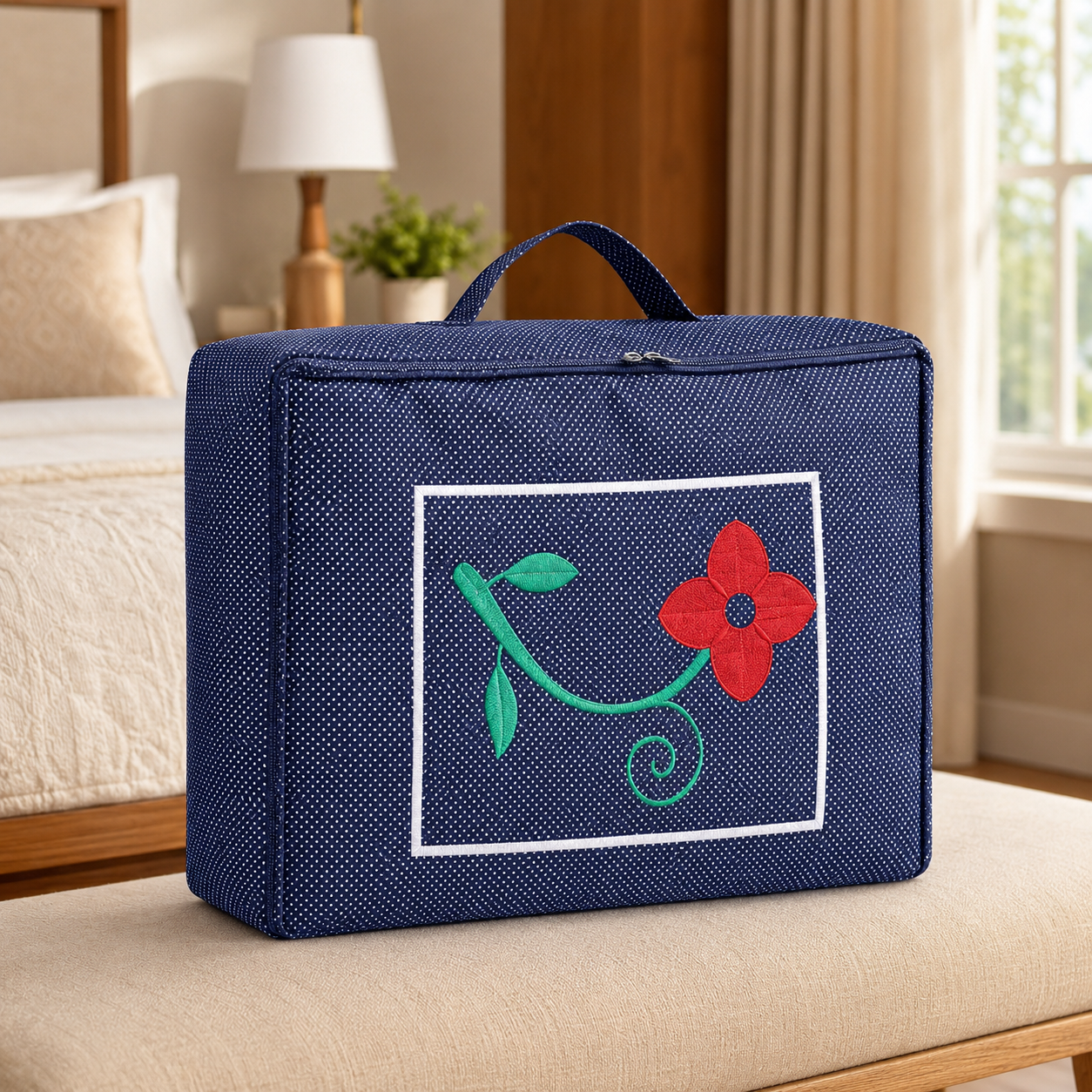 Floral Clothes Storage Organizer