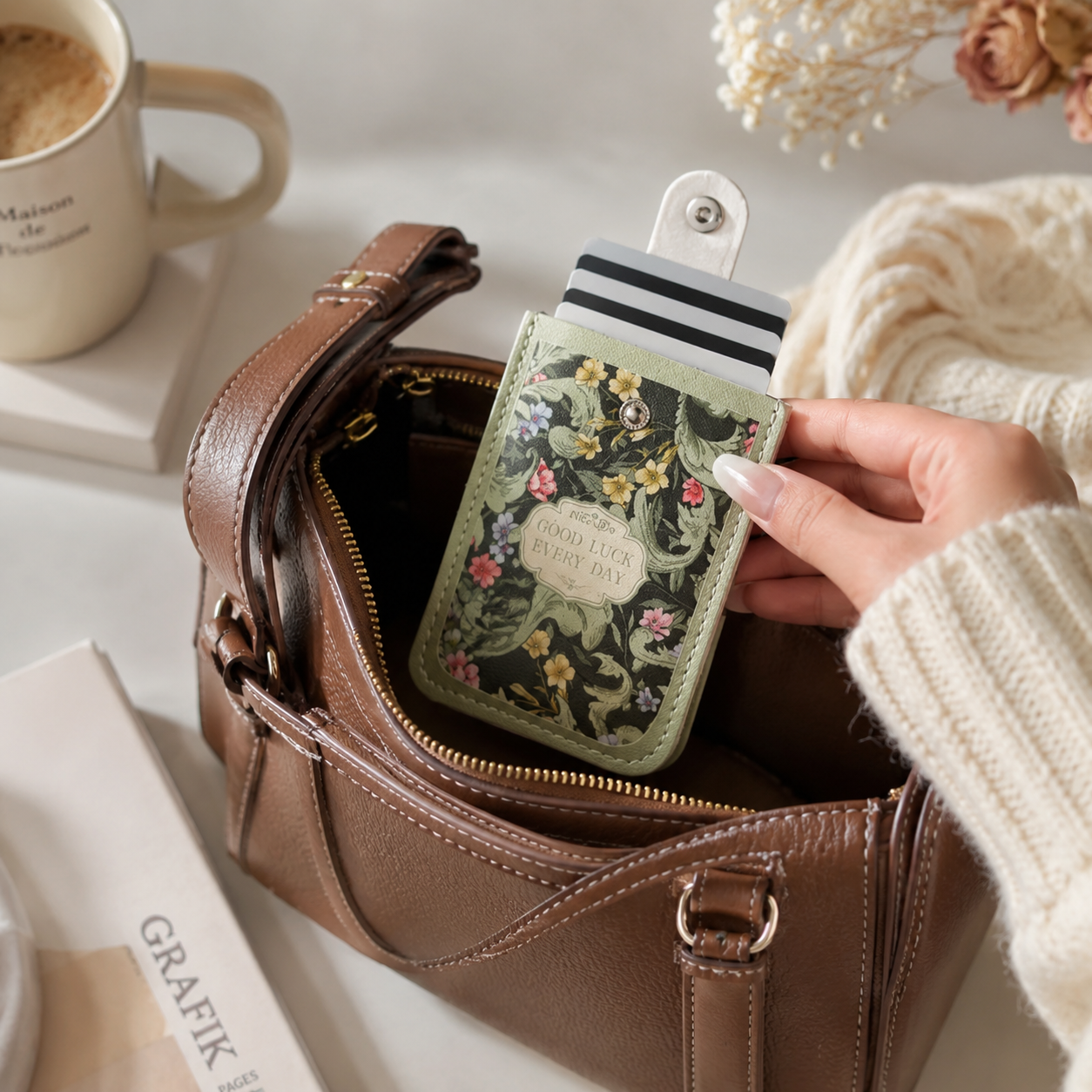 Slim Pull-Out Card Wallet