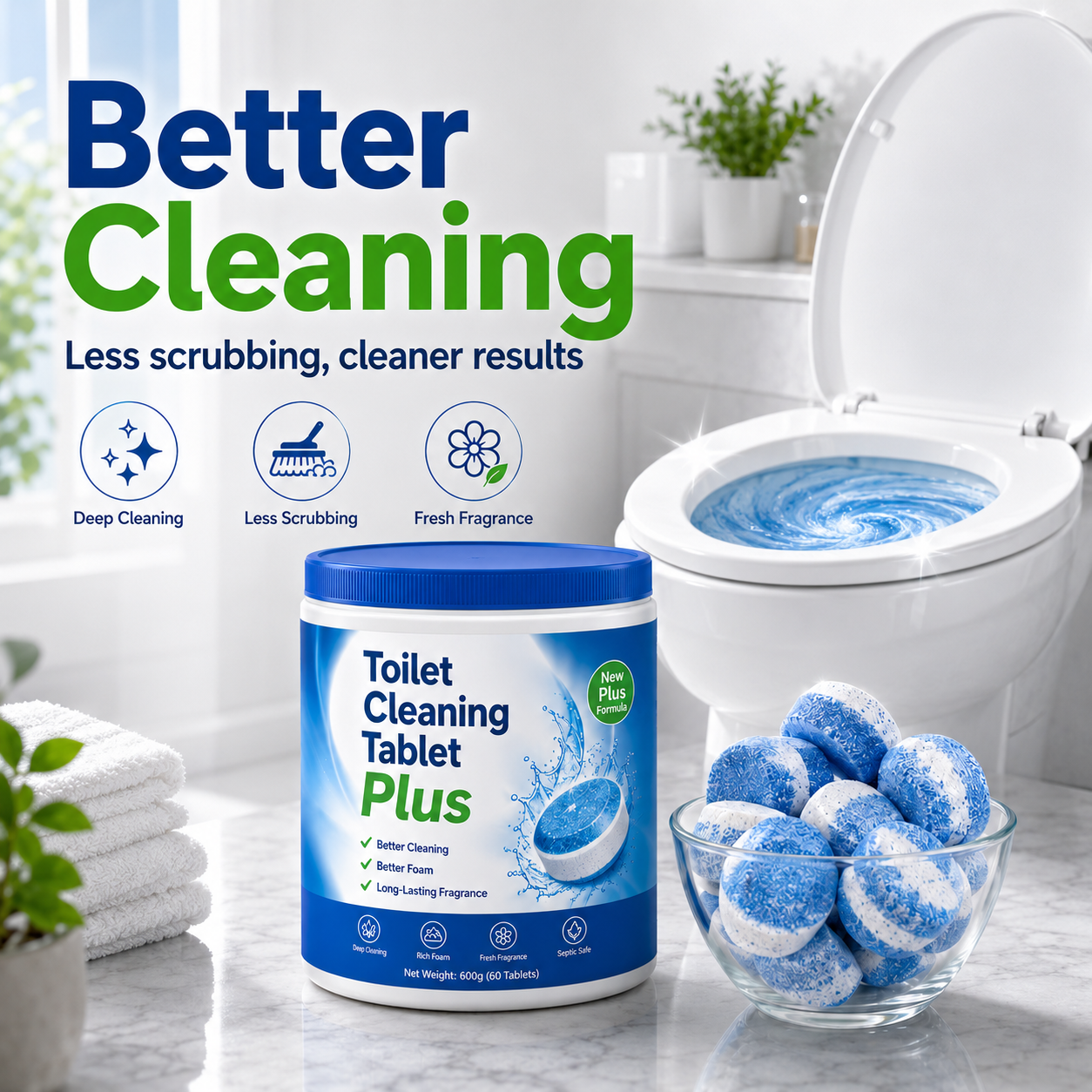 Toilet Cleaning Tablet PLUS