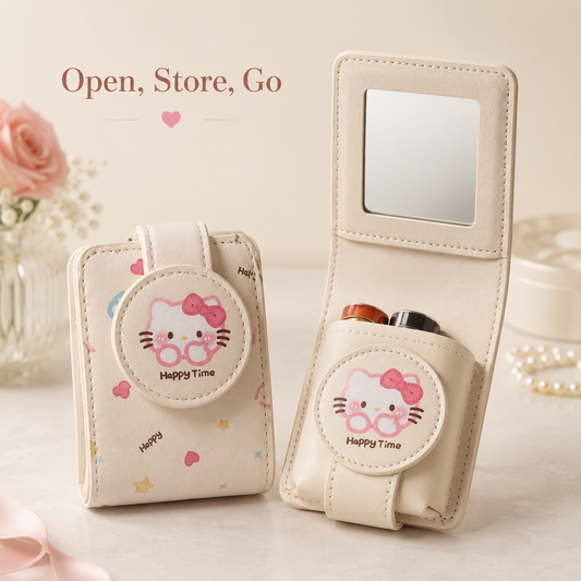 Beauty Touch-Up Mirror Pouch