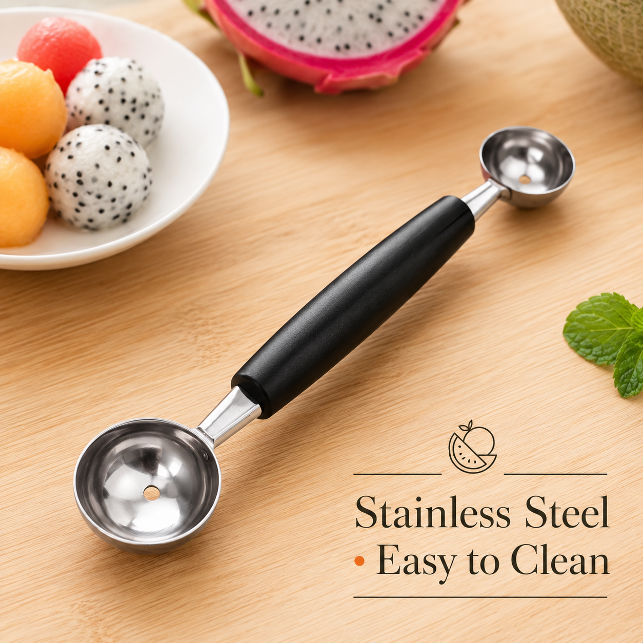 Dual-Ended Fruit Baller Scoop