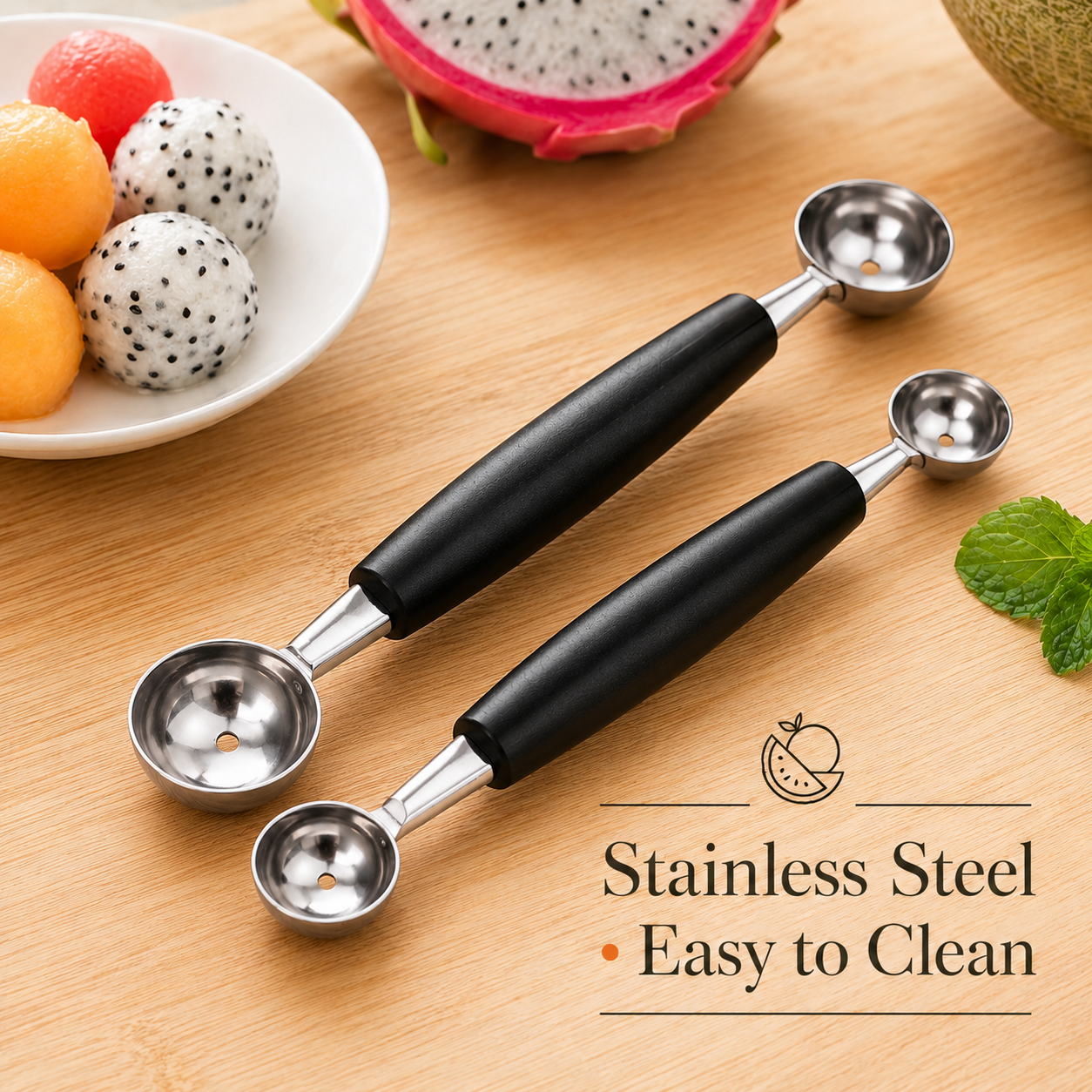 Dual-Ended Fruit Baller Scoop