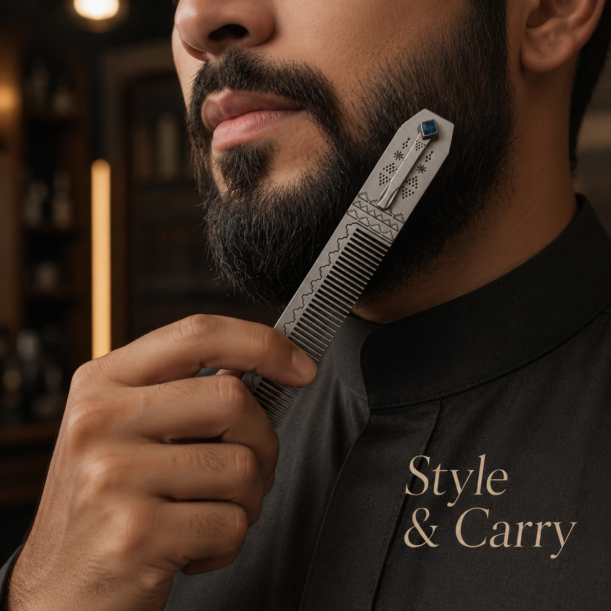 Royal Metal Luxury Pocket Comb - StainLess