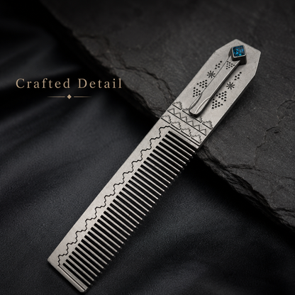 Royal Metal Luxury Pocket Comb - StainLess