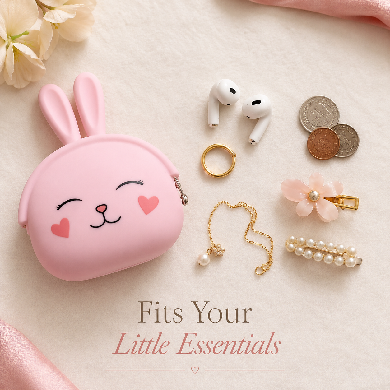 Mini Bunny Cute Accessory Pouch