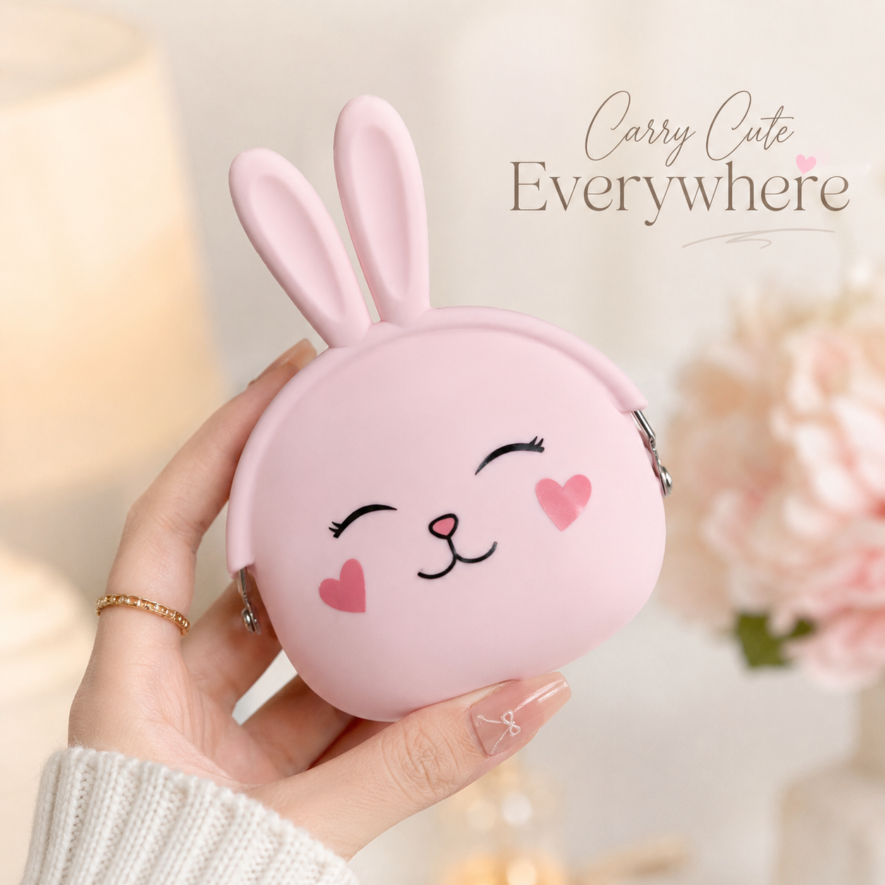 Mini Bunny Cute Accessory Pouch