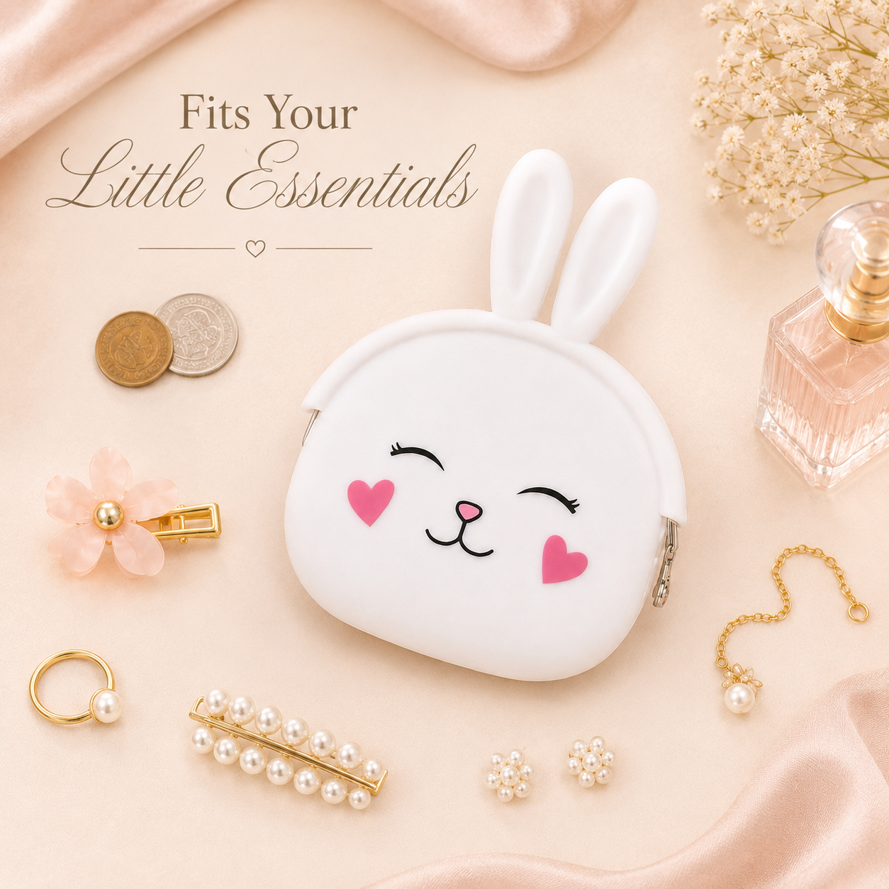 Mini Bunny Cute Accessory Pouch