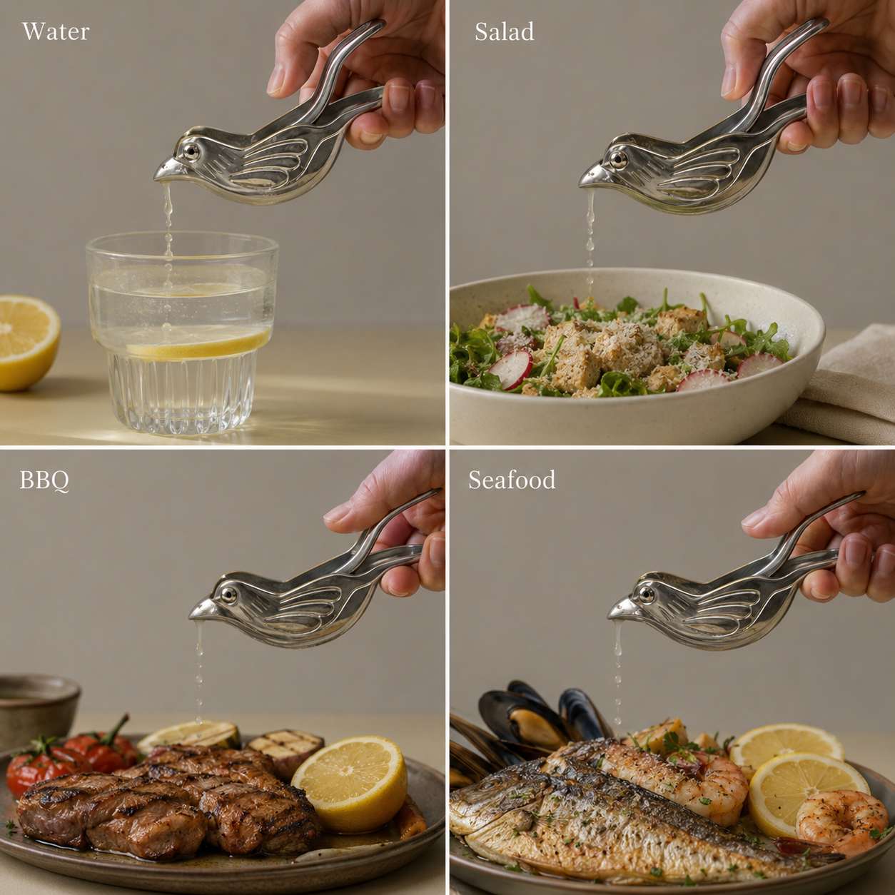 Sparrow Metal Lemon Squeezer