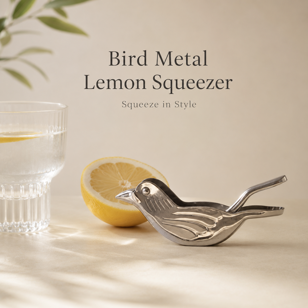 Sparrow Metal Lemon Squeezer