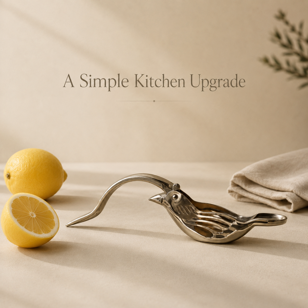 Sparrow Metal Lemon Squeezer