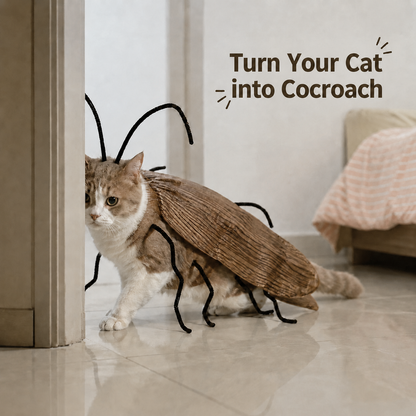 Viral Cat Cockroach Costume