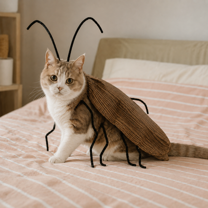 Viral Cat Cockroach Costume