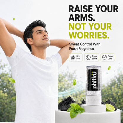 Sweat Control & Fresh Fragrance Mineral Roller – For Dry, Odour-Free Underarms