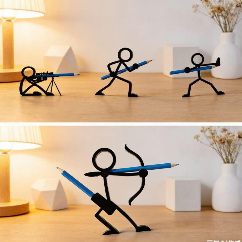 Action Stickman Pen Holder