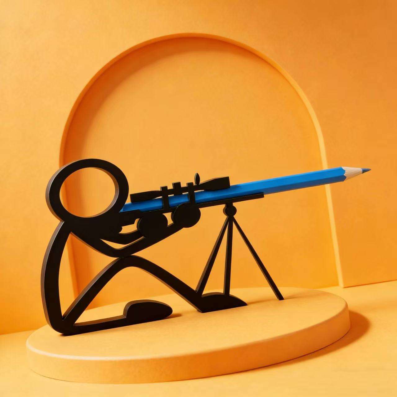 Action Stickman Pen Holder