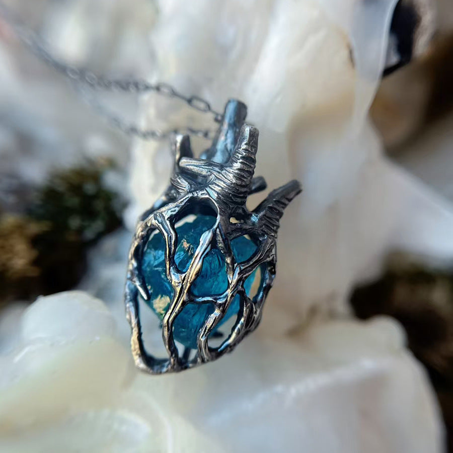 Mystic Anatomical Heart Pendant 💙🫀