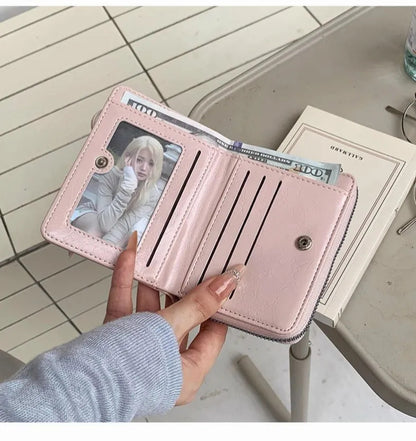 Lace-Up Compact Mini Wallet 🎀