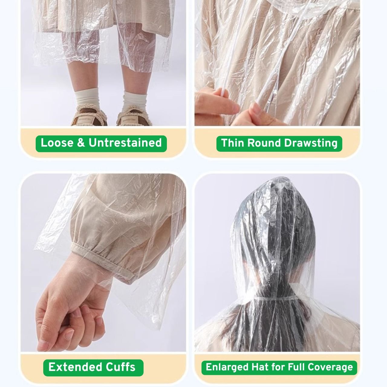 Waterproof Disposable Raincoat