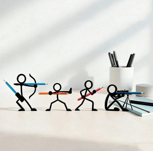 Action Stickman Pen Holder