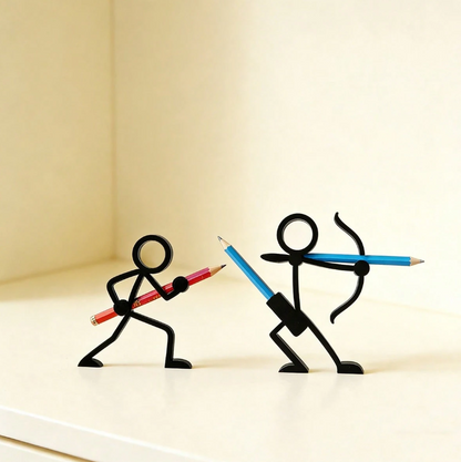 Action Stickman Pen Holder