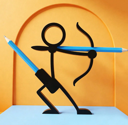 Action Stickman Pen Holder