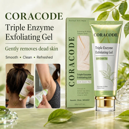 Coracode Triple Enzyme Exfoliating Gel with Green Tea (Buy 1 Get 1 Free)