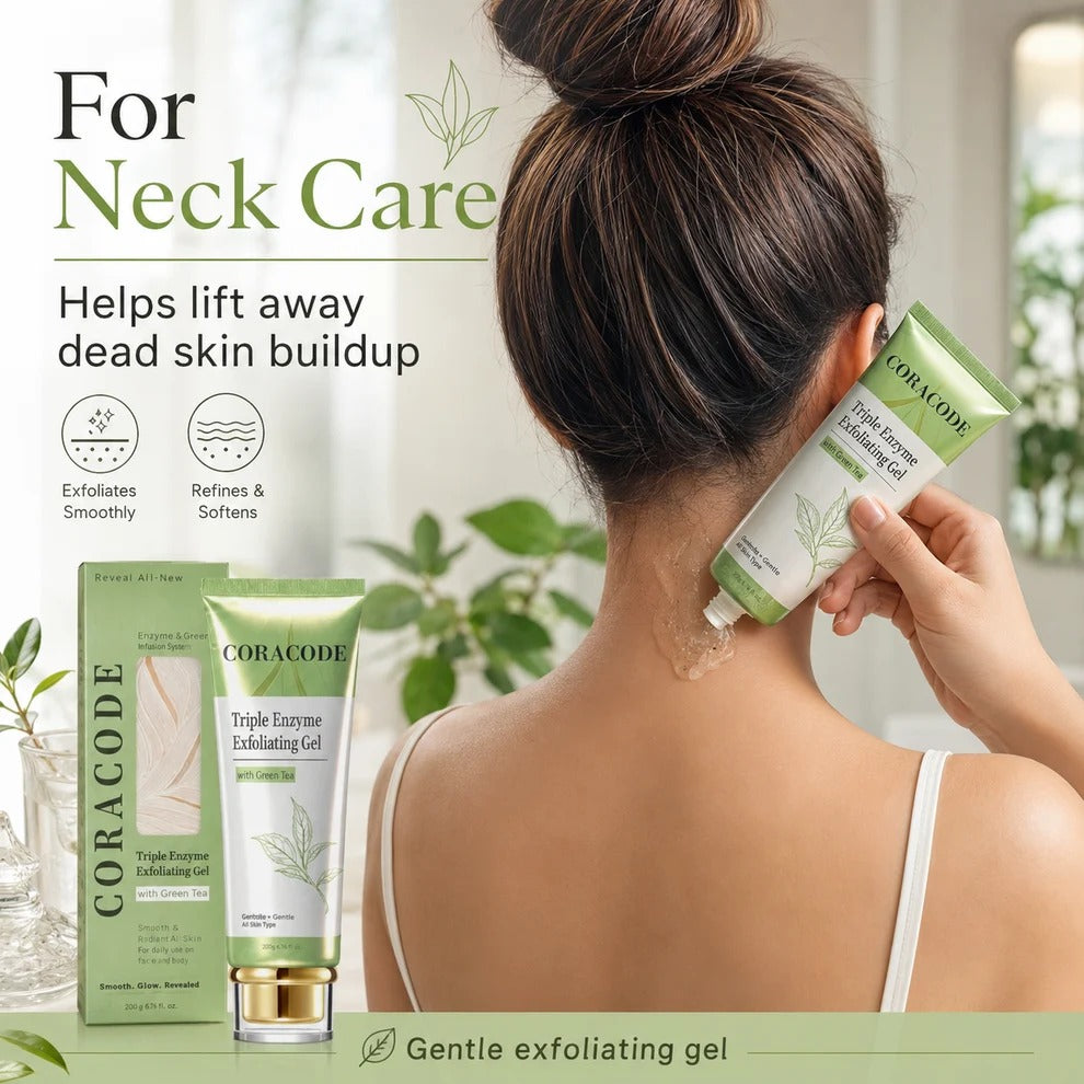 Coracode Triple Enzyme Exfoliating Gel with Green Tea (Buy 1 Get 1 Free)