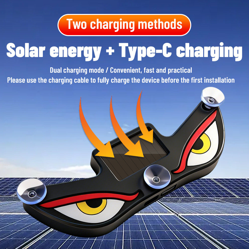 Solar Devil Eye Warning Light