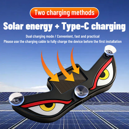 Solar Devil Eye Warning Light