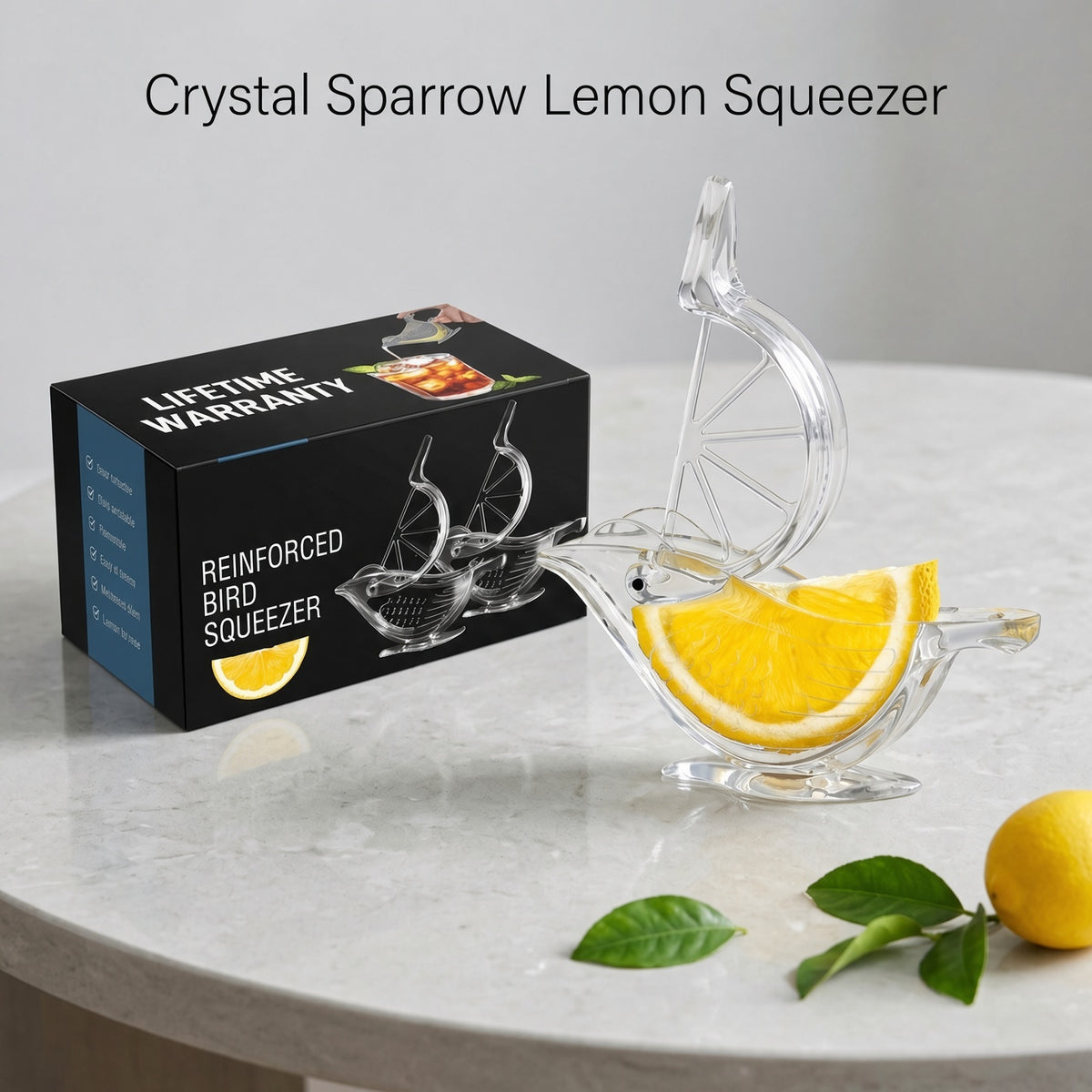 Crystal Sparrow Lemon Squeezer