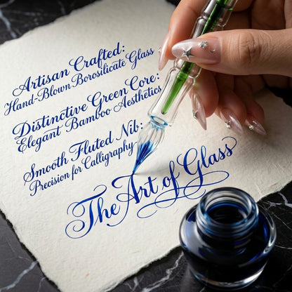 Imperial Bamboo Crystal Dip Pen